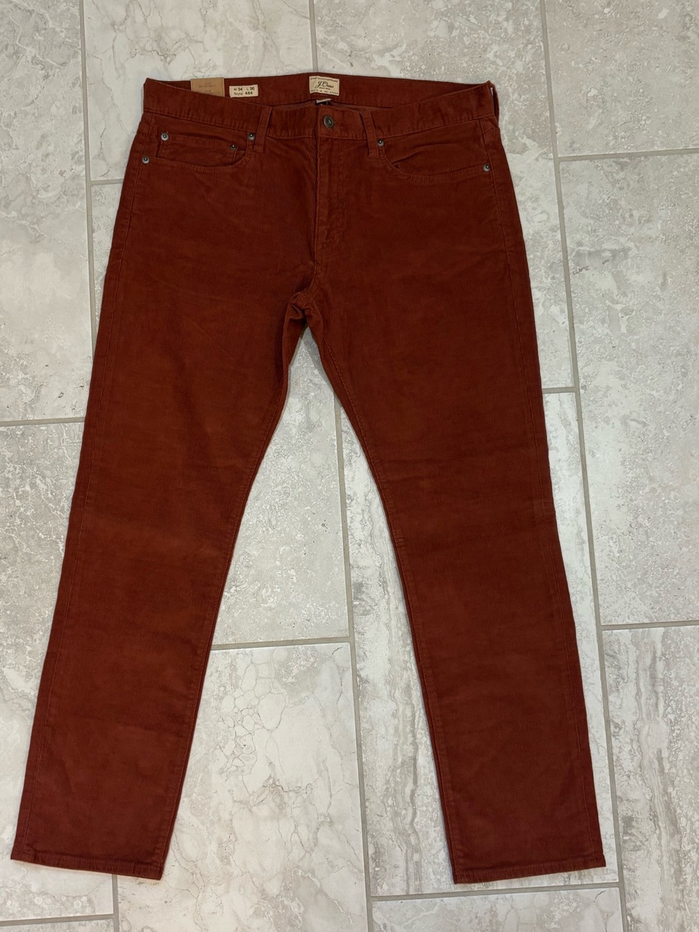 Men’s J. Crew burnt orange corduroy pants